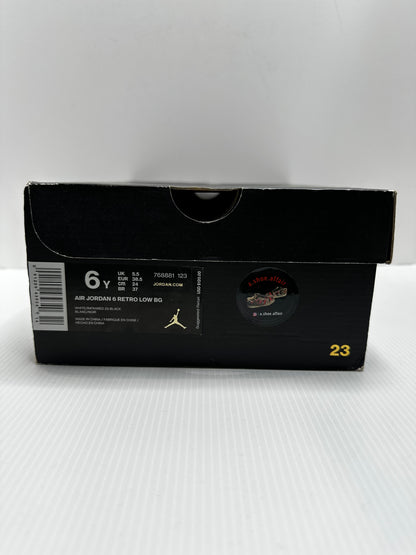 Jordan 6 Retro Low White Infrared 23 Black (GS) - Silver/Red