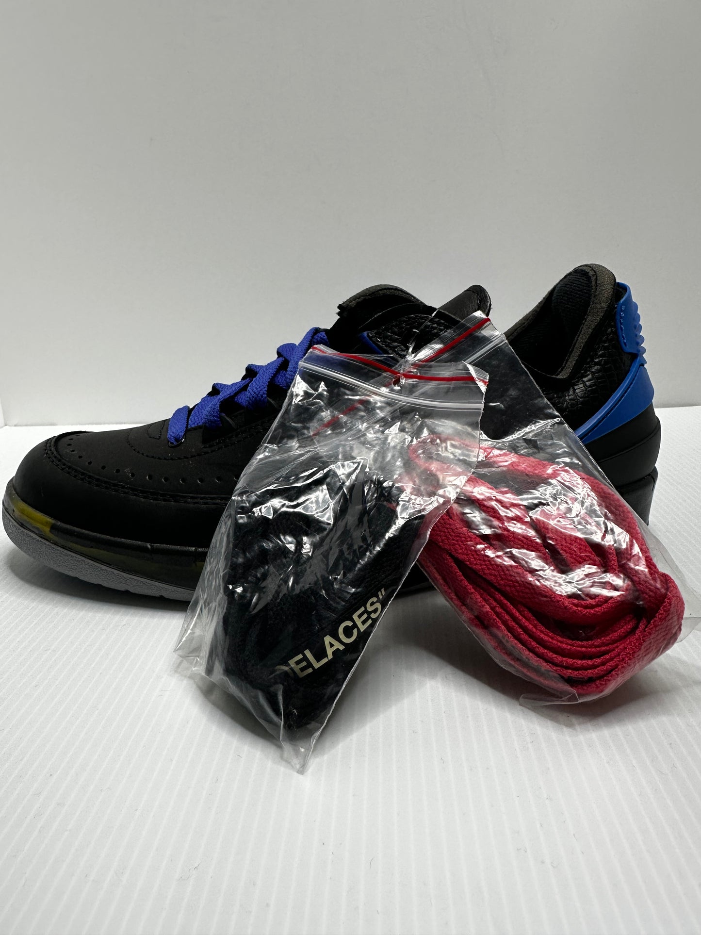 Off-White x Air Jordan 2 Retro Low SP  - Black Varsity/Royal