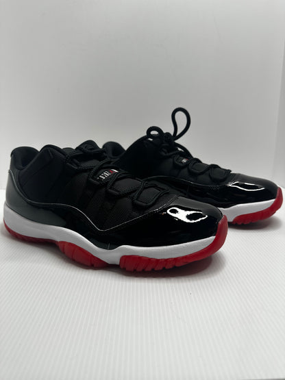 Jordan 11 Retro Low Bred (2025) - Black/Red/White