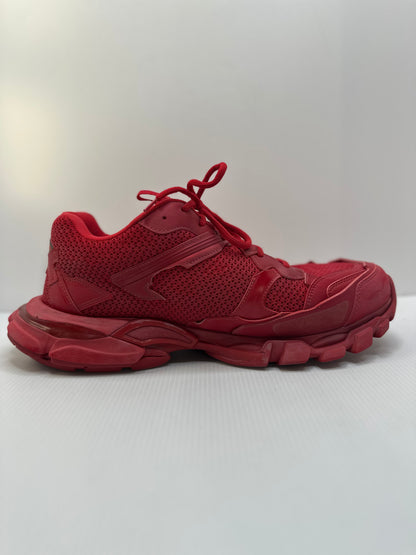 Preowned Balenciaga Track 3 Destroyed Red
