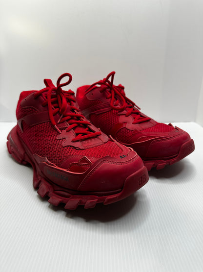 Preowned Balenciaga Track 3 Destroyed Red