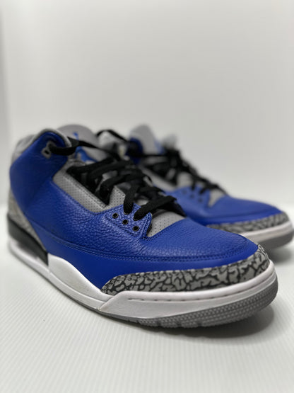 Preowned Jordan 3 Retro Varsity Royal Cement